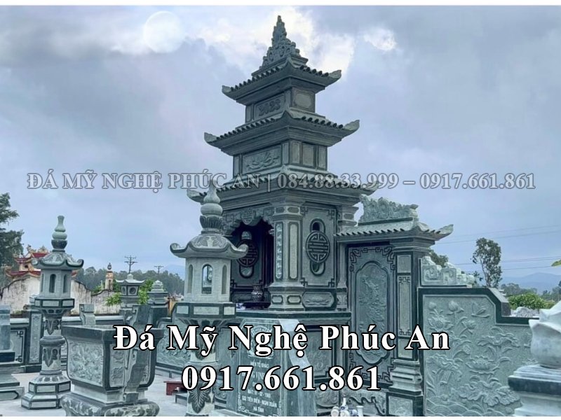 Xây Lăng thờ 3 mái đá xanh rêu đẹp.jpg Xây Lăng thờ 3 mái đá xanh rêu đẹp.jpg