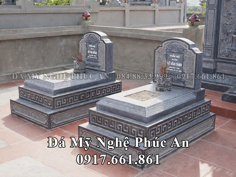 Mẫu Mộ đá đẹp - Mộ 3 cấp giá rẻ tại Ninh Bình