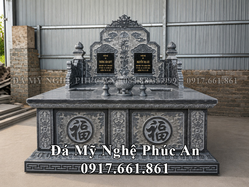 Mẫu Mộ Đá Đôi - Mộ Đôi Bành Đẹp, Chất Lượng 2026