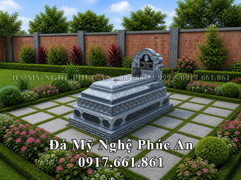 Mẫu Mộ đá đẹp, bề thế cho Cha Mẹ để báo hiếu