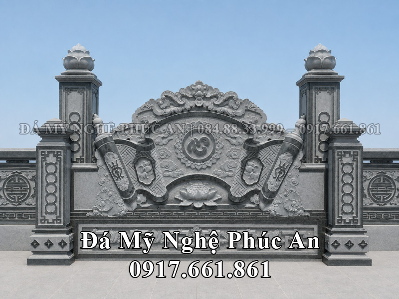 Mau Binh Phong Da Hoa van Chu Tam Bong Sen